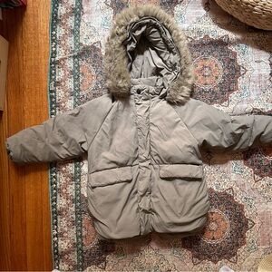 Girls Zara Winter Puffer Jacket